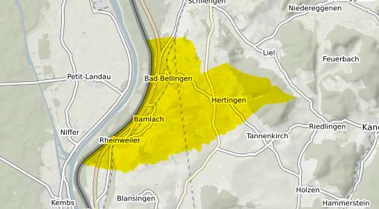 Immobilienpreisekarte Bad Bellingen Bad Bellingen